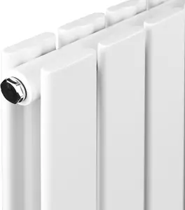 Designer Flat Panel Double Radiator 1600x408 White by MCC