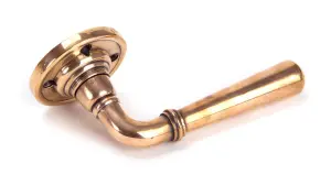 From The Anvil Polished Bronze Newbury Lever on Rose Set - Unsprung