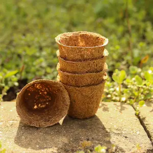 Coir Products 5cm Coir Pot for Indoor and Outdoor Use 20 Pack