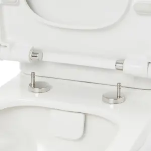 GoodHome Malo White Close-coupled Toilet set with Soft close seat & Close coupled cistern