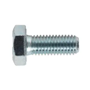 Sealey HT Setscrew M10 x 25mm 8.8 Zinc Plated DIN 933 - Pack of 25 Pieces SS1025