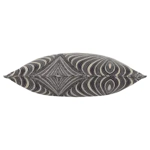 Paoletti Gatsby Jacquard Piped Polyester Filled Cushion