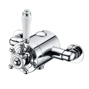 Thermostatic Traditional Exposed Shower Mixer Valve - 135mm to 165mm Centres