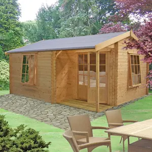 Caratunk 16 x 12 Ft Tongue and Groove Log Cabin No