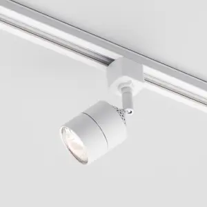 Litecraft Soho White 6 Head 3m T Shape Kitchen Ceiling Light with LED Bulbs