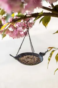 Vintage Metal Hanging Chain Bird Feeder for Wild Birds