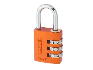 ABUS Mechanical 145/40 40mm Aluminium Combination Padlock Random Colour 49865