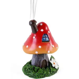 Lisa Parker Red Smoking Toadstool Incense Cone Burner Red (One Size)