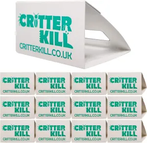 Critterkill Insect and Spider Sticky Traps - Child and Pet Safe - 12 Pack