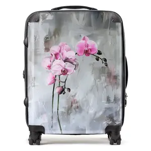 Pink Orchids Design  Suitcase - Large