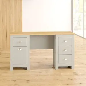 Leyla Desk Zipcode Design Colour: Grey