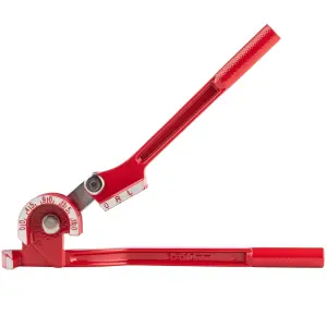 Hardys Mini 180 Pipe Bender - 6mm, 8mm, 10mm Capacity, Bend Graduated from 0-180, for Plumbing, Automotive, DIY - (L) 270mm