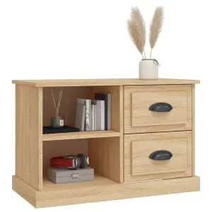 Berkfield TV Cabinet Sonoma Oak 73x35.5x47.5 cm Engineered Wood