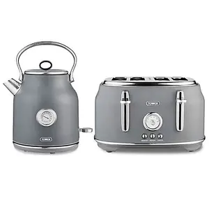 Tower Renaissance Kettle and 4 Slice Toaster Grey