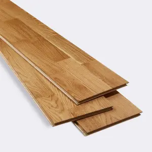 GoodHome Bishorn Natural Oak Engineered Real wood top layer flooring, 2.03m²