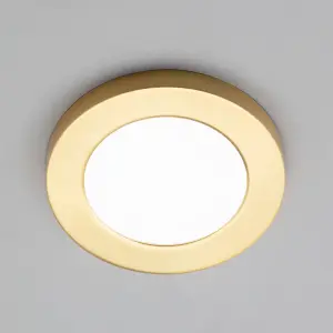 Litecraft Brass Magnetic Bezel For 6W Darly Bathroom Flush Ceiling Light