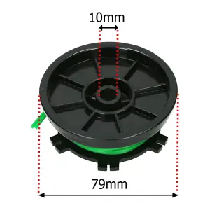 SPARES2GO Line and Spool compatible with Flymo Strimmer Trimmer