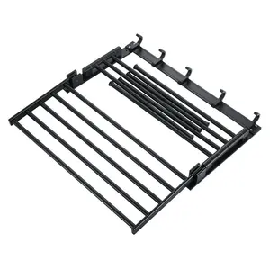 Kurth 4 Wall Towel Rack Black