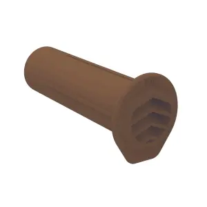 5 x Brown Drill Weep Vents Round Vent Cavity, Rendered Walls, Retaining Wall