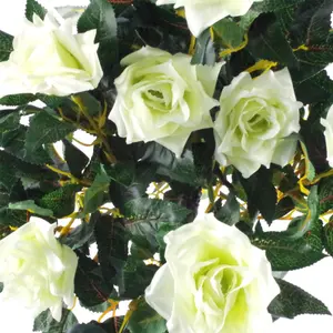 Artificial Cream Rose Tree Wedding Twisted Vine Detail 90cm (3ft)