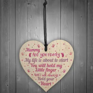 Red Ocean Mummy To Be Baby Shower Gifts Heart New Baby Gift Plaque Mummy To Be From Bump Gifts