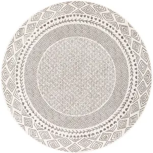 AMBRE Round Boho Skandi Area Rug 160 x 160 cm