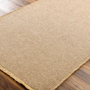 PAVI Becki Owens x Surya Solid and Border Boho Jute Area Rug 160 x 213 cm