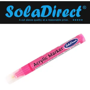 Acrylic Paint Marker Pen Permanent for Stone Leather Fabric Plastic (Pink)