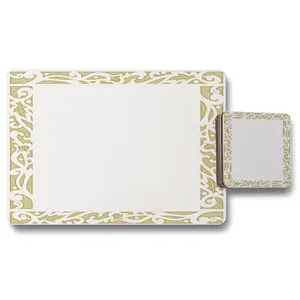 Egyptian Hieroglyphs Golden Border (Placemat & Coaster Set) / Default Title