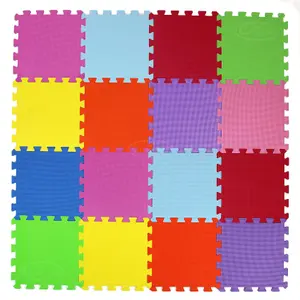 18 piece EVA Interlocking Large Coloured Play Mat Soft Foam Tiles Child Kids Jigsaw