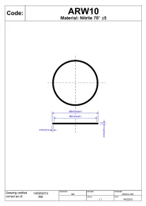 McAlpine ARW10 Rubber Washer for Bottle Trap Cup