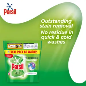 Persil XXXL 3in1 Laundry Washing Capsules Bio w/ Lasting Freshness 240W, 4pk