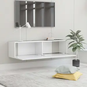 Berkfield TV Cabinet White 120x30x30 cm Engineered Wood