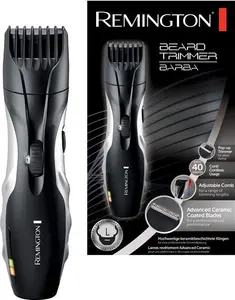 Remington Barba Beard Trimmer (Advanced Ceramic Blades, Pop-Up Detail Trimmer, Adjustable Zoom Wheel, 9 Length Settings, Comb Attachment, Cord Or