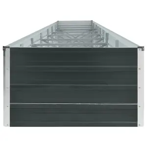 Berkfield Garden Raised Bed Galvanised Steel 600x80x45 cm Anthracite