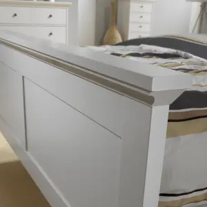 Paris Super King Bed (180 x 200) in White