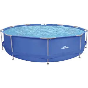 Durable 12ft Steel Frame Garden Pool with Filter Pump - Perfect for Kids Fun