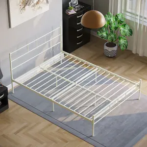 Vida Designs Dorset White 4ft6 Double Bed Frame