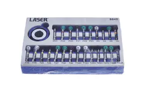 Laser Tools 8648 25pc Swivel Palm Grip Magnetic Bit Set