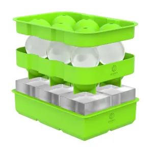 Oliver's Kitchen - Sphere and Cube Ice Cube Tray Set