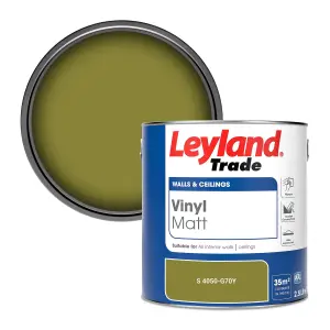 Leyland Trade Vinyl Matt Walls & Ceilings Emulsion Paint (S 4050-G70Y) 2.5L