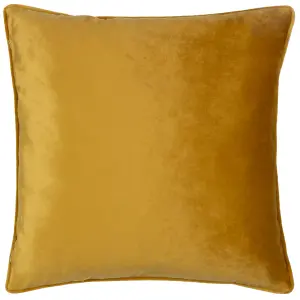 Paoletti Bloomsbury Cut Velvet Piped Feather Rich Cushion