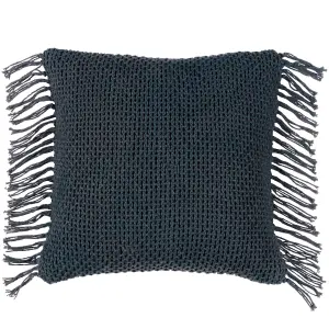 Yard Nimble Knitted Feather Rich Cushion