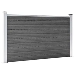 Berkfield Fence Panel WPC 180x105 cm Black