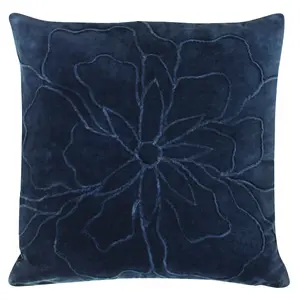 furn. Angeles Floral Velvet Feather Rich Cushion