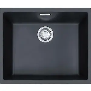 Franke Sirius SID110-50CB 1.0 Bowl Tectonite Undermount Black Kitchen Sink