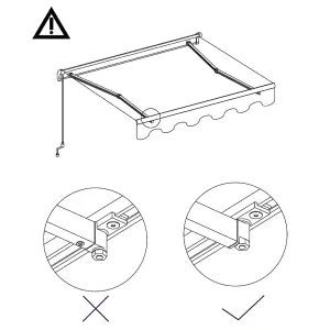 Berkfield Manual Retractable Awning 400x300 cm Anthracite