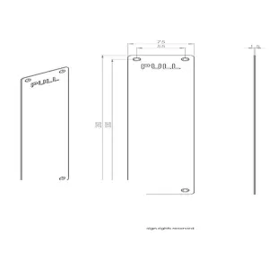 Pull Engraved Door Finger Plate 350 x 75mm Satin Stainless Steel Push Plate