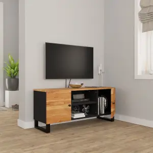 Berkfield TV Cabinet 105x33x46cm Solid Wood Acacia