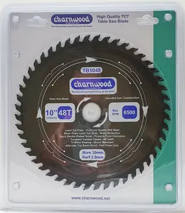 Charnwood TB1048 Low Noise Circular Saw Blade 250 x 30mm x 48T x 3.0k